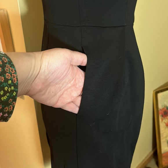 DIANE VON FURSTENBERG Size 4 Little-Black-Dress Stretchy Wool Elegant $599 NEW - Picture 7 of 16